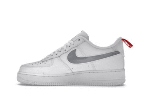 Nike Air Force 1 Low Reflective Swoosh 'White University Red' - Imagen 2