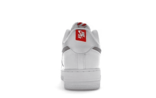 Nike Air Force 1 Low Reflective Swoosh 'White University Red' - Imagen 3