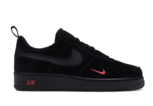 Nike Air Force 1 Low 'Multi- Swoosh Black Crimson'