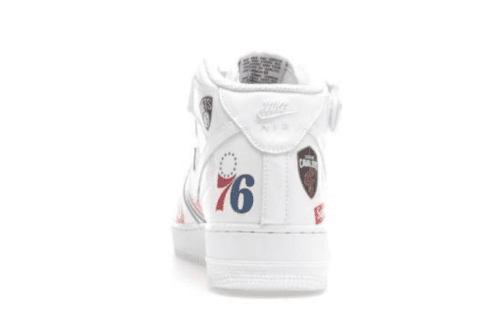 Nike Air Force 1 Mid 'Supreme NBA White' - Imagen 3