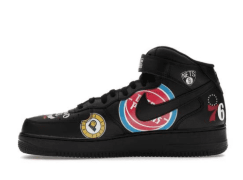 Nike Air Force 1 Mid 'Supreme NBA Black' - Imagen 2