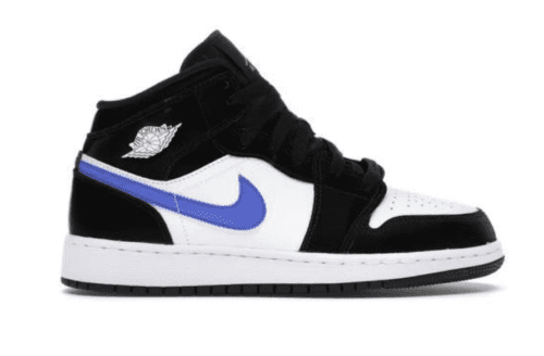 Jordan 1 Mid 'Black Racer Blue White'
