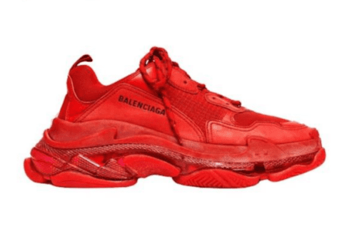 Balenciaga Triple S 'Red Clear Sole'
