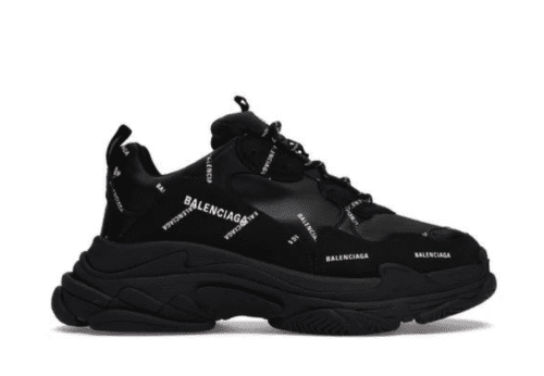 Balenciaga Triple S 'Allover Logo Black'