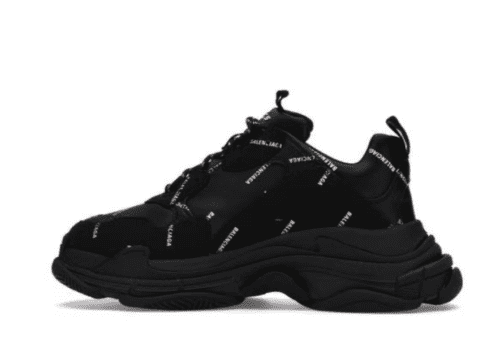 Balenciaga Triple S 'Allover Logo Black' - Imagen 2