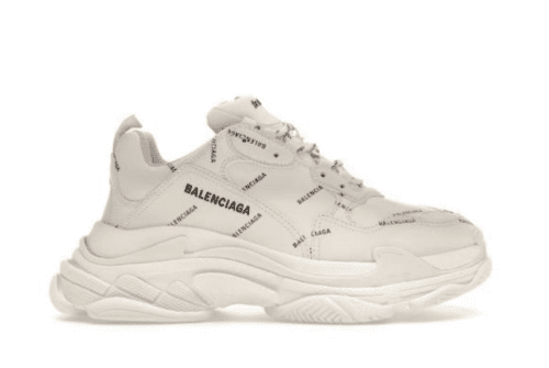 Balenciaga Triple S 'Allover Logo White'
