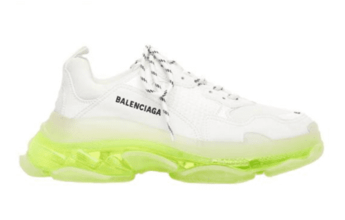 Balenciaga Triple S Clear Sole 'White Flou Yellow'