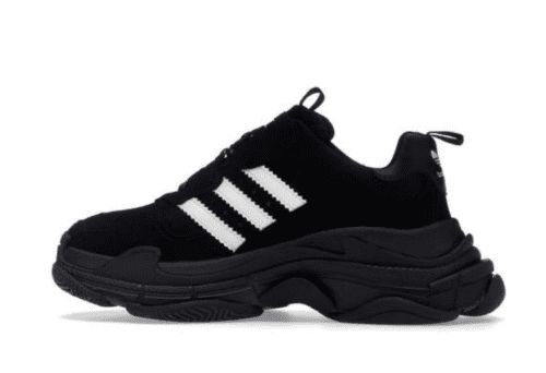 Balenciaga x Adidas Triple S 'Black White' - Imagen 2