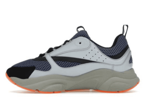 Dior B22 'Blue Technical Mesh Light Blue Grey Orange' - Imagen 2