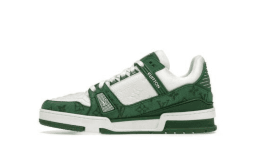 Louis Vuitton LV Trainer 'Green Monogram Denim White ' - Imagen 2