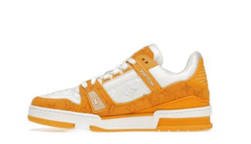 Louis Vuitton LV Trainer 'Yellow Monogram Denim White ' - Imagen 2