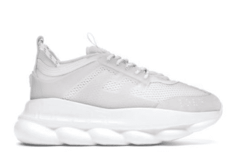 Versace Chain Reaction 'White Mesh Rubber Suede'
