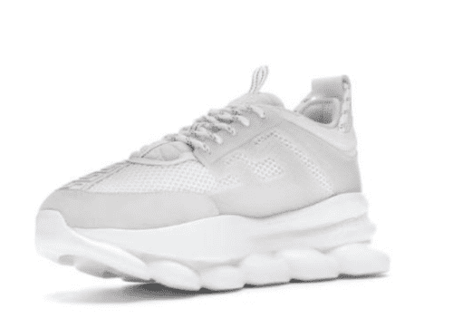 Versace Chain Reaction 'White Mesh Rubber Suede' - Imagen 2