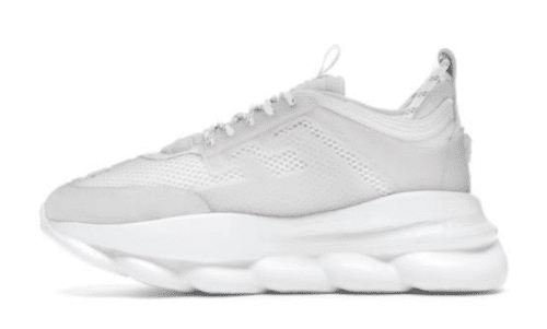 Versace Chain Reaction 'White Mesh Rubber Suede' - Imagen 3
