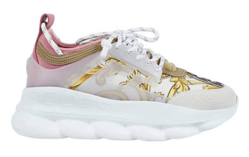 Versace Chain Reaction 'White Pink Yellow Barocco'