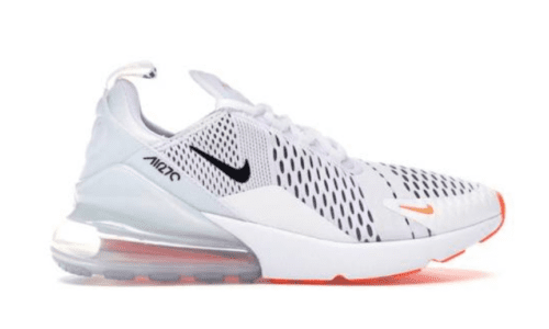 Nike Air Max 270 'White Black Total Orange'