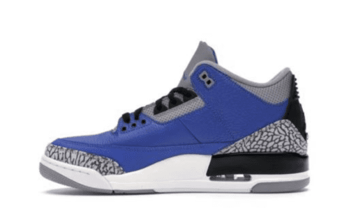 Jordan 3 Retro 'Royal Blue Concrete Gray' - Imagen 2