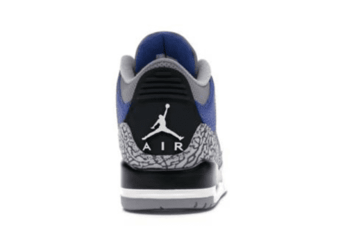Jordan 3 Retro 'Royal Blue Concrete Gray' - Imagen 3