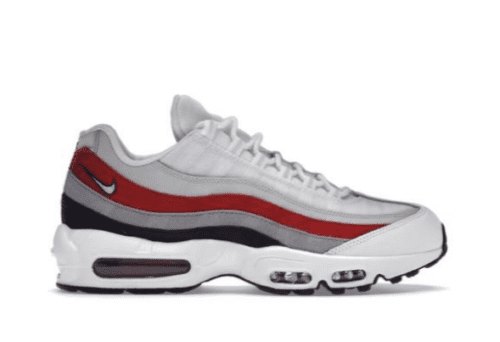 Nike Air Max 95 'White Varsity Red Particle Gray'